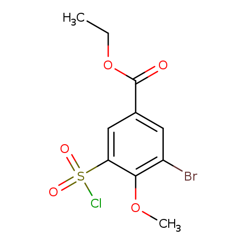 ethyl 3-bromo-5-(chlorosulfonyl)-4-methoxybenzoate