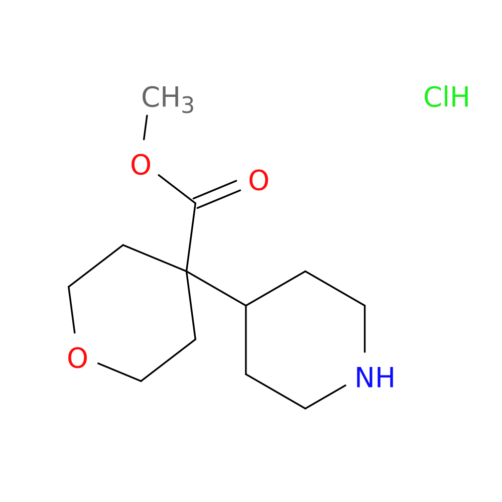 methyl 4-(piperidin-4-yl)oxane-4-carboxylate hydrochloride