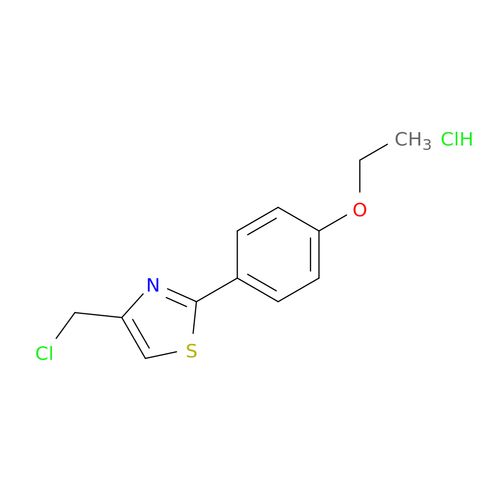 4-(chloromethyl)-2-(4-ethoxyphenyl)-1,3-thiazole hydrochloride