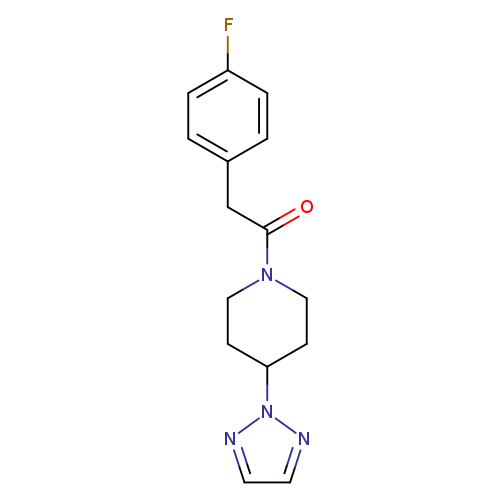 2-(4-fluorophenyl)-1-[4-(2H-1,2,3-triazol-2-yl)piperidin-1-yl]ethan-1-one