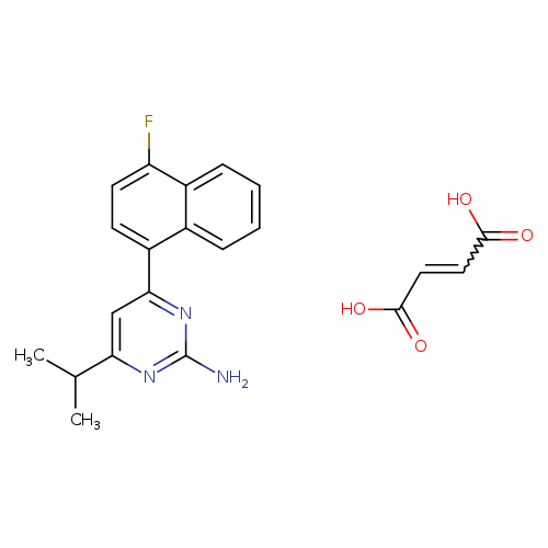 2-Pyrimidinamine, 4-(4-fluoro-1-naphthalenyl)-6-(1-methylethyl)-, (2Z)-2-butenedioate (1:1)