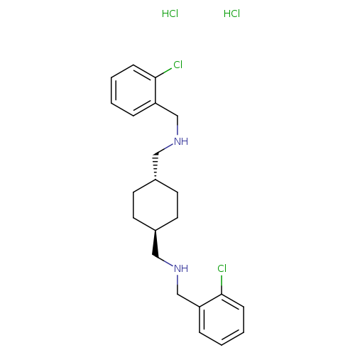 trans-1,1'-(Cyclohexane-1,4-diyl)bis(N-(2-chlorobenzyl)methanamine) dihydrochloride