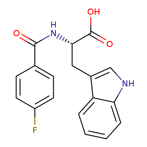 2-[(4-FLUOROBENZOYL)AMINO]-3-(1H-INDOL-3-YL)PROPANOIC ACID
