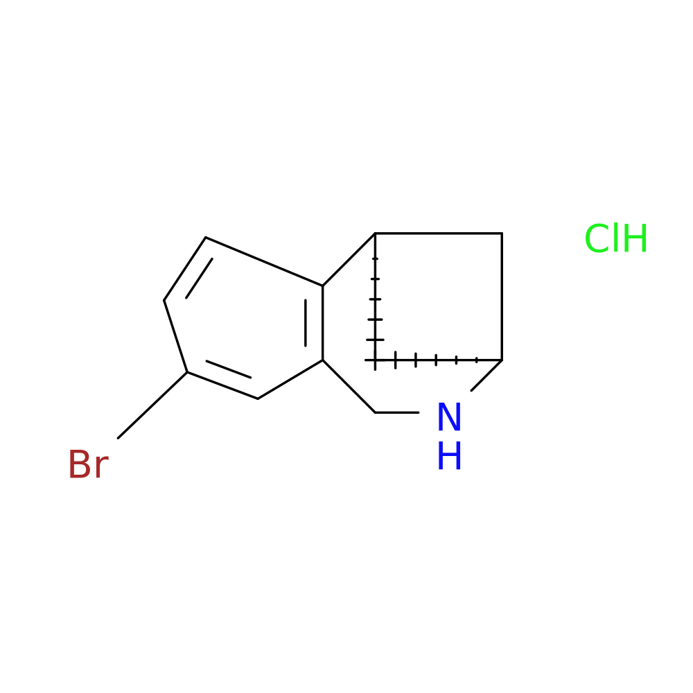 (1s,10s)-5-bromo-9-azatricyclo[8.1.1.0,2,7]dodeca-2,4,6-triene hydrochloride