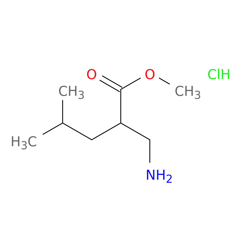 methyl 2-(aminomethyl)-4-methylpentanoate hydrochloride