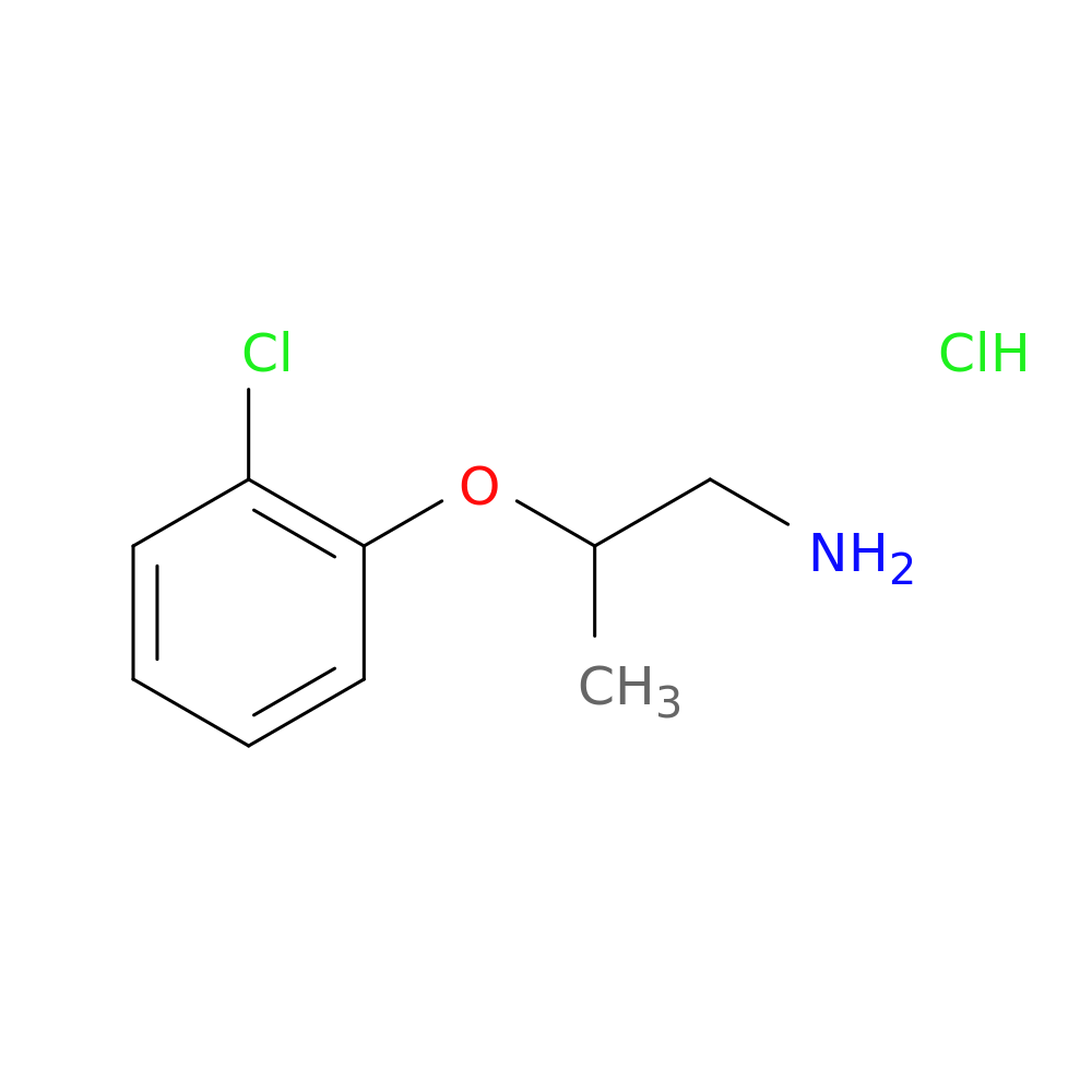 1-[(1-Aminopropan-2-yl)oxy]-2-chlorobenzene, HCl