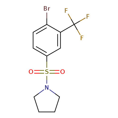1-{[4-bromo-3-(trifluoromethyl)benzene]sulfonyl}pyrrolidine