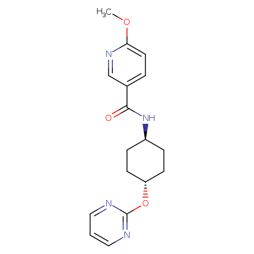 6-methoxy-N-[(1r,4r)-4-(pyrimidin-2-yloxy)cyclohexyl]pyridine-3-carboxamide