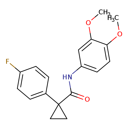 N-(3,4-dimethoxyphenyl)-1-(4-fluorophenyl)cyclopropane-1-carboxamide