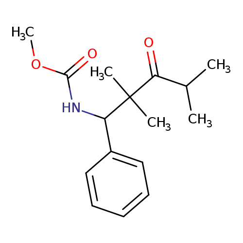 Carbamic acid, N-(2,2,4-trimethyl-3-oxo-1-phenylpentyl)-, methyl ester