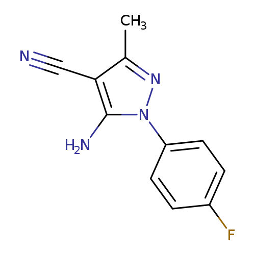 5-Amino-4-cyano-1-(4-fluorophenyl)-3-methylpyrazole