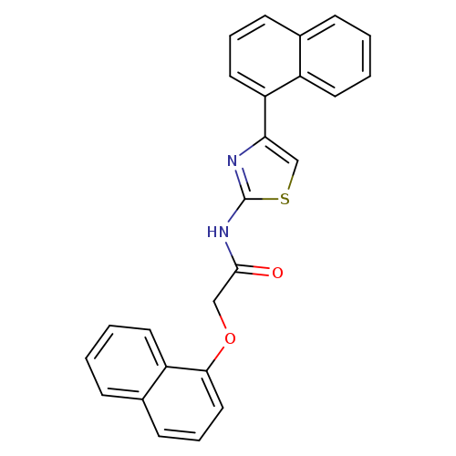 N-[4-(naphthalen-1-yl)-1,3-thiazol-2-yl]-2-(naphthalen-1-yloxy)acetamide