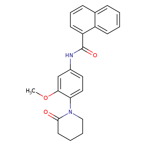 N-[3-methoxy-4-(2-oxopiperidin-1-yl)phenyl]naphthalene-1-carboxamide