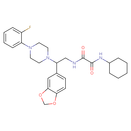 N-[2-(2H-1,3-benzodioxol-5-yl)-2-[4-(2-fluorophenyl)piperazin-1-yl]ethyl]-N'-cyclohexylethanediamide