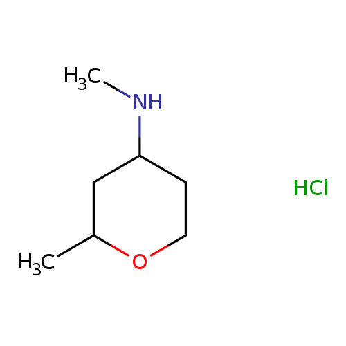 N,2-dimethyloxan-4-aminehydrochloride,Mixtureofdiastereomers