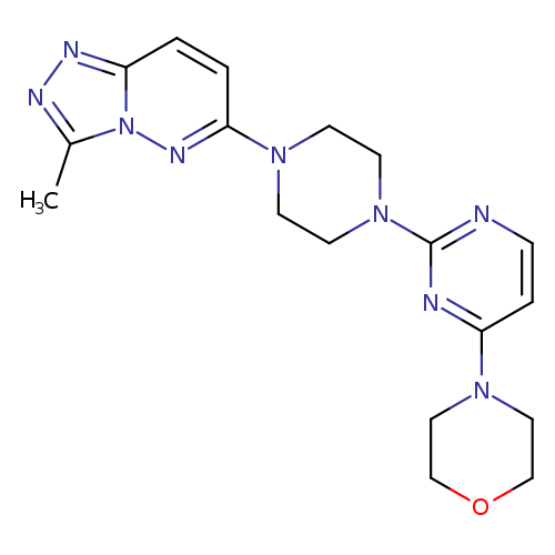 4-[2-(4-{3-methyl-[1,2,4]triazolo[4,3-b]pyridazin-6-yl}piperazin-1-yl)pyrimidin-4-yl]morpholine