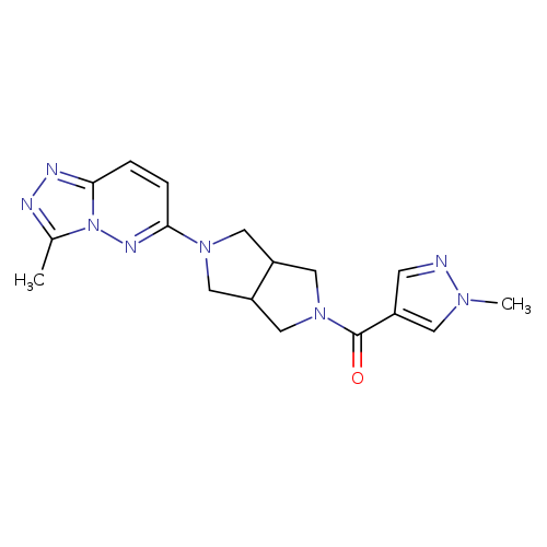 1-methyl-4-(5-{3-methyl-[1,2,4]triazolo[4,3-b]pyridazin-6-yl}-octahydropyrrolo[3,4-c]pyrrole-2-carbonyl)-1H-pyrazole