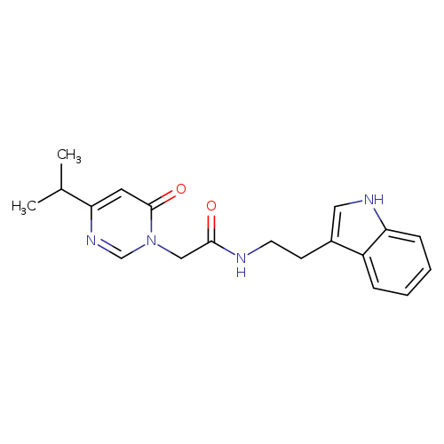 N-[2-(1H-indol-3-yl)ethyl]-2-[6-oxo-4-(propan-2-yl)-1,6-dihydropyrimidin-1-yl]acetamide