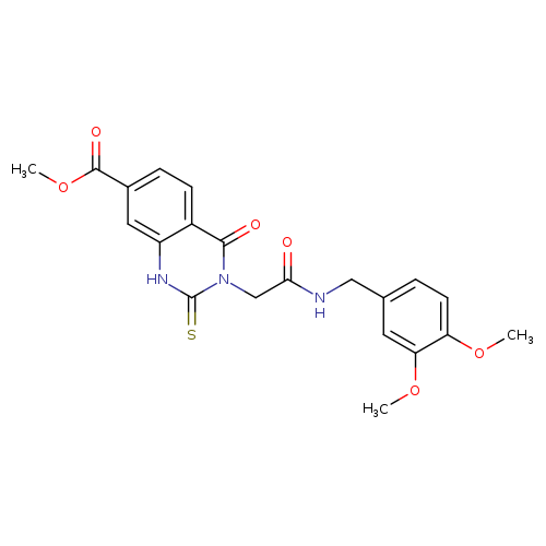 methyl 3-({[(3,4-dimethoxyphenyl)methyl]carbamoyl}methyl)-4-oxo-2-sulfanylidene-1,2,3,4-tetrahydroquinazoline-7-carboxylate