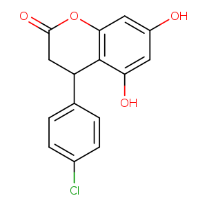 4-(4-chlorophenyl)-5,7-dihydroxy-3,4-dihydro-2H-1-benzopyran-2-one
