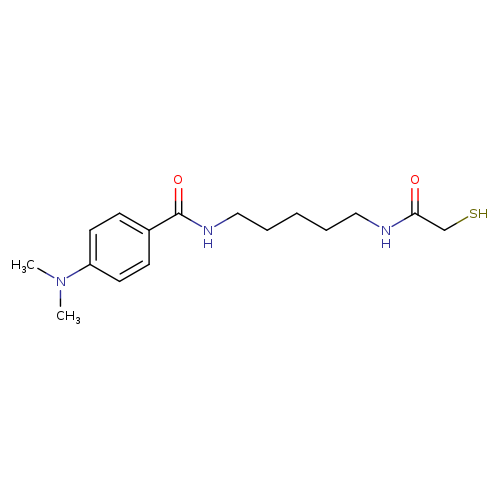 Benzamide, 4-(dimethylamino)-N-[5-[(mercaptoacetyl)amino]pentyl]-