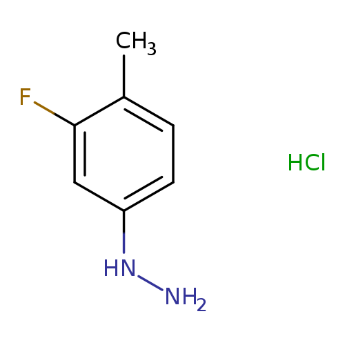 Hydrazine, (3-fluoro-4-methylphenyl)-, hydrochloride (1:1)