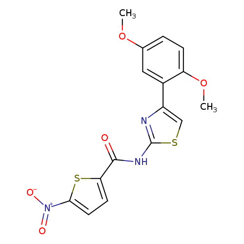 N-[4-(2,5-dimethoxyphenyl)-1,3-thiazol-2-yl]-5-nitrothiophene-2-carboxamide