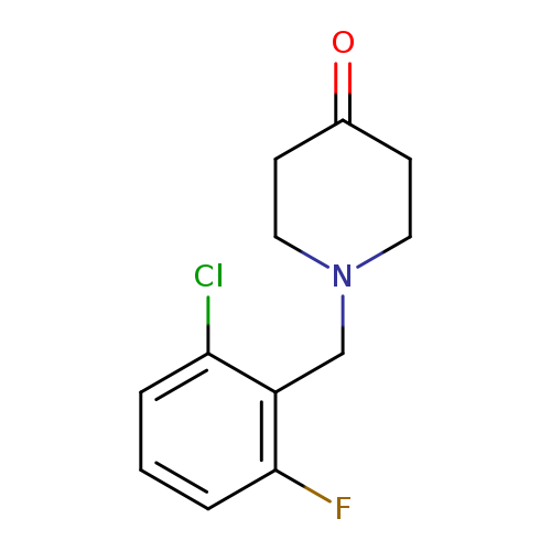 1-[(2-chloro-6-fluorophenyl)methyl]piperidin-4-one
