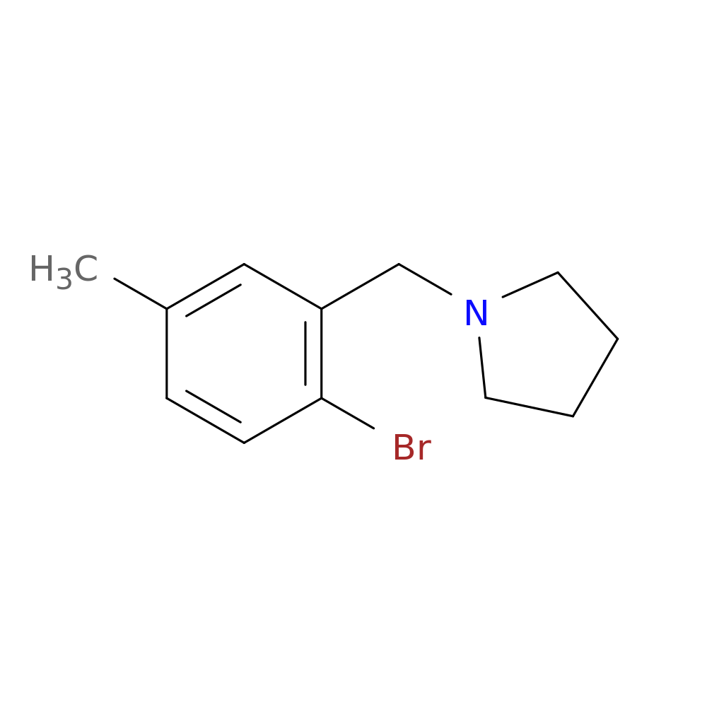 1-[(2-Bromo-5-methylphenyl)methyl]-pyrrolidine