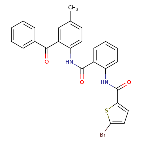 N-{2-[(2-benzoyl-4-methylphenyl)carbamoyl]phenyl}-5-bromothiophene-2-carboxamide