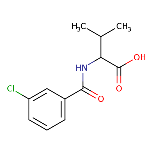 2-[(3-chlorophenyl)formamido]-3-methylbutanoic acid