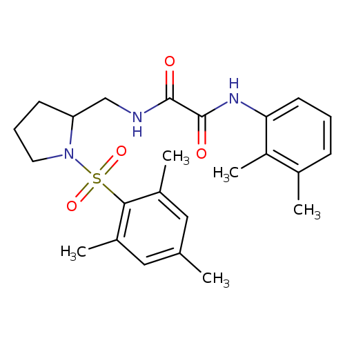 N'-(2,3-dimethylphenyl)-N-{[1-(2,4,6-trimethylbenzenesulfonyl)pyrrolidin-2-yl]methyl}ethanediamide