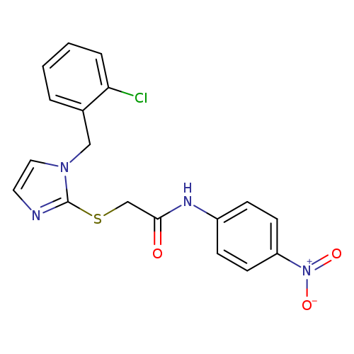 2-({1-[(2-chlorophenyl)methyl]-1H-imidazol-2-yl}sulfanyl)-N-(4-nitrophenyl)acetamide