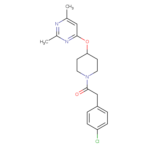 2-(4-chlorophenyl)-1-{4-[(2,6-dimethylpyrimidin-4-yl)oxy]piperidin-1-yl}ethan-1-one