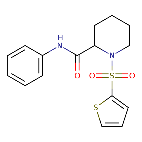 N-phenyl-1-(thiophene-2-sulfonyl)piperidine-2-carboxamide