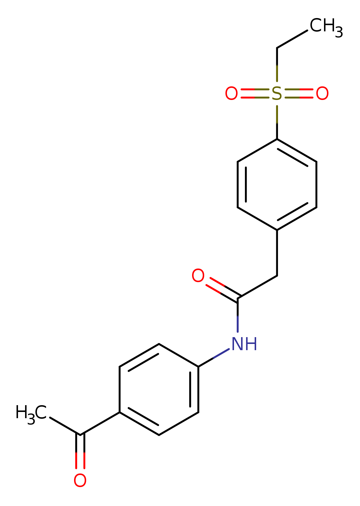 N-(4-acetylphenyl)-2-[4-(ethanesulfonyl)phenyl]acetamide