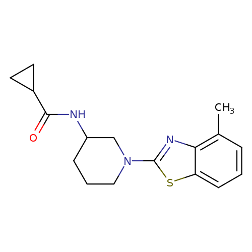N-[1-(4-methyl-1,3-benzothiazol-2-yl)piperidin-3-yl]cyclopropanecarboxamide