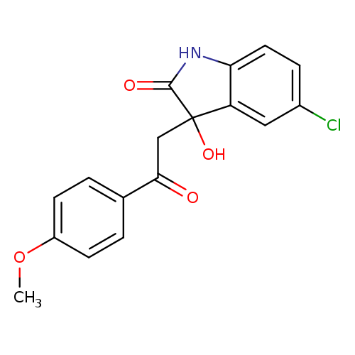 5-chloro-3-hydroxy-3-[2-(4-methoxyphenyl)-2-oxoethyl]-2,3-dihydro-1H-indol-2-one