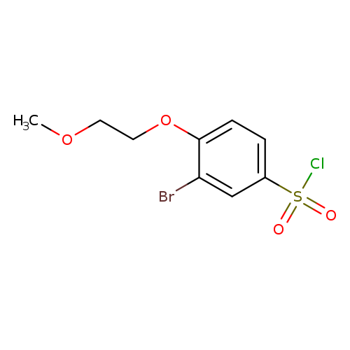 3-bromo-4-(2-methoxyethoxy)benzene-1-sulfonyl chloride