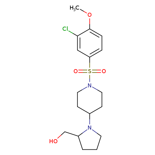 {1-[1-(3-chloro-4-methoxybenzenesulfonyl)piperidin-4-yl]pyrrolidin-2-yl}methanol