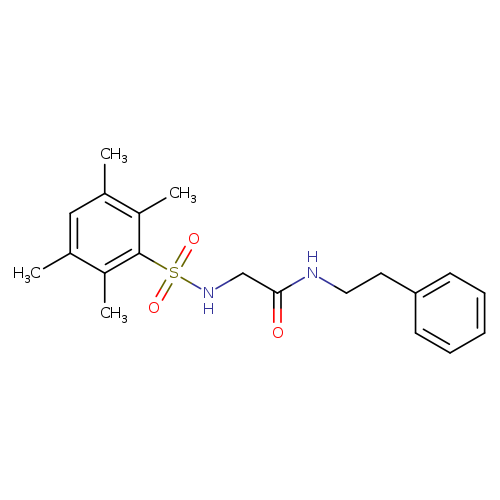 N-(2-phenylethyl)-2-(2,3,5,6-tetramethylbenzenesulfonamido)acetamide