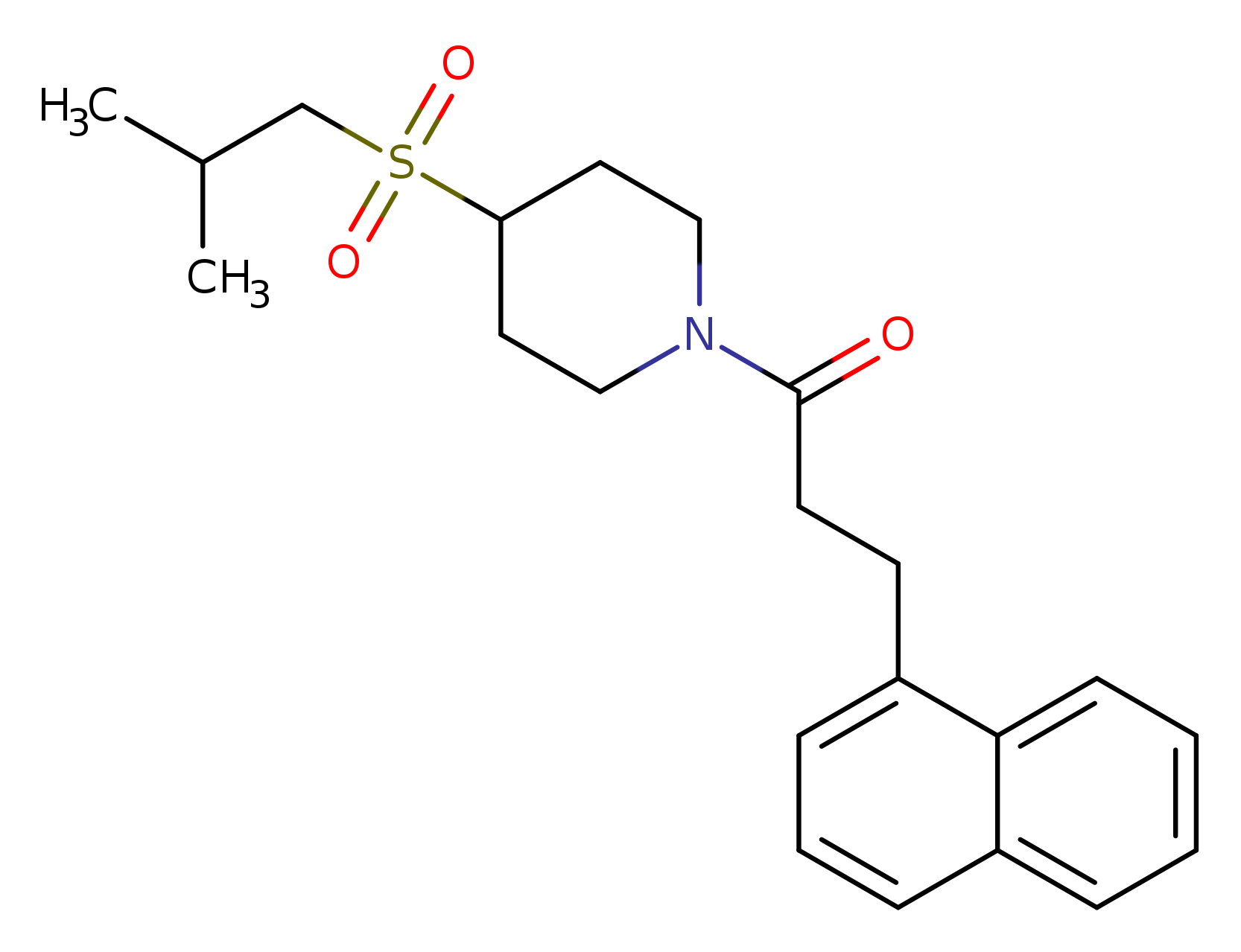 1-[4-(2-methylpropanesulfonyl)piperidin-1-yl]-3-(naphthalen-1-yl)propan-1-one