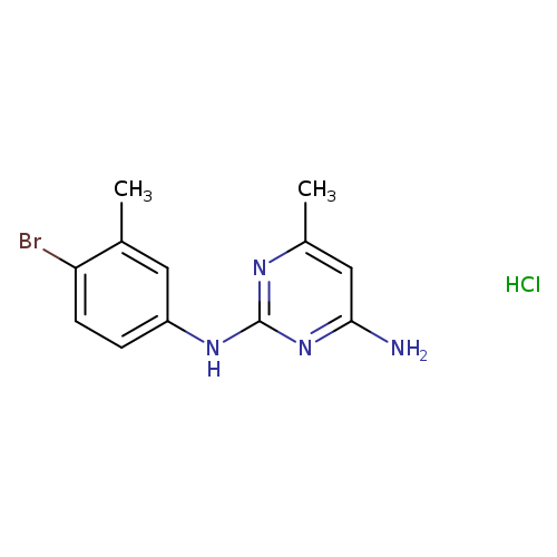 N2-(4-bromo-3-methylphenyl)-6-methylpyrimidine-2,4-diamine hydrochloride