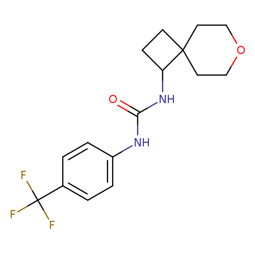 3-{7-oxaspiro[3.5]nonan-1-yl}-1-[4-(trifluoromethyl)phenyl]urea