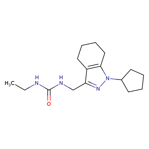1-[(1-cyclopentyl-4,5,6,7-tetrahydro-1H-indazol-3-yl)methyl]-3-ethylurea