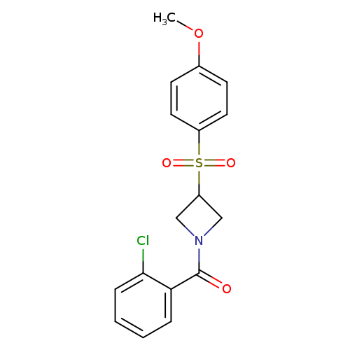 1-(2-chlorobenzoyl)-3-(4-methoxybenzenesulfonyl)azetidine