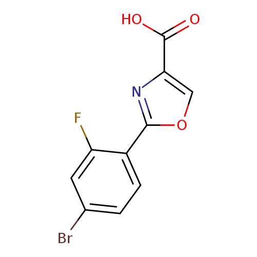 2-(4-Bromo-2-fluorophenyl)-1,3-oxazole-4-carboxylic acid