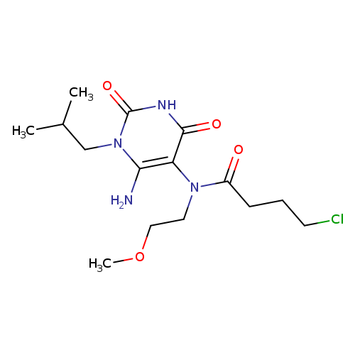N-(6-Amino-1-isobutyl-2,4-dioxo-1,2,3,4-tetrahydro-pyrimidin-5-yl)-4-chloro-n-(2-methoxy-ethyl)-buty