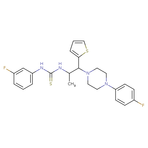 1-(3-fluorophenyl)-3-{1-[4-(4-fluorophenyl)piperazin-1-yl]-1-(thiophen-2-yl)propan-2-yl}thiourea