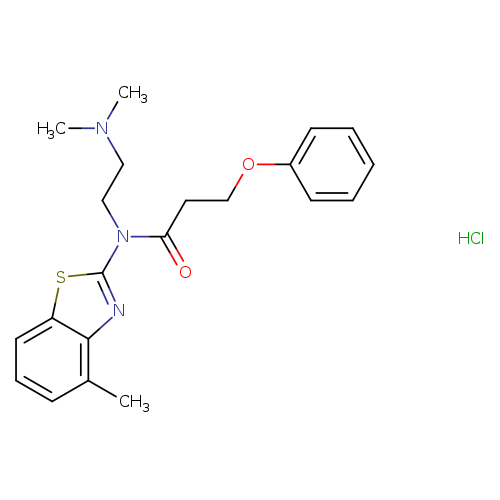 N-[2-(dimethylamino)ethyl]-N-(4-methyl-1,3-benzothiazol-2-yl)-3-phenoxypropanamide hydrochloride